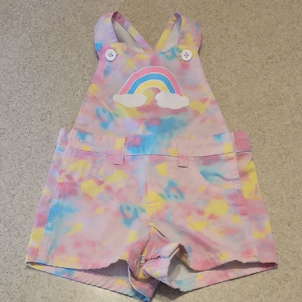 Kidgets Pastel Rainbow Overalls